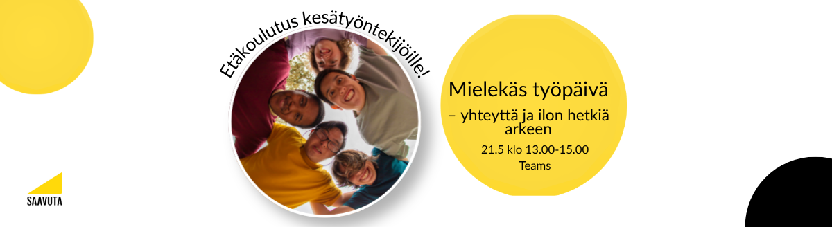 Ryhmä iloisia ihmisiä katsoo alaspäin